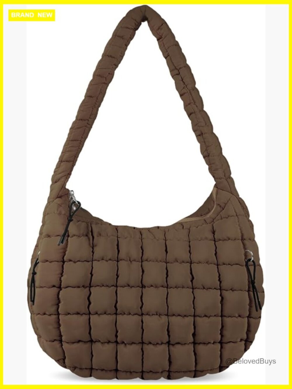 Quilted Puffer Tote Bag Large Crossbody Hobo Nylon Lightweight Shoulder Bag